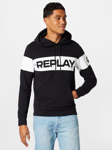 REPLAY Sweatshirt in Schwarz: predná strana