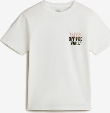 VANS - Camisa 'Metal Wall' em branco: frente