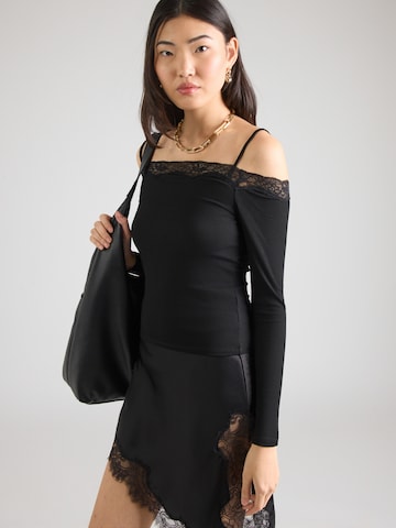 ABOUT YOU Tričko 'Letizia' - Čierna: predná strana