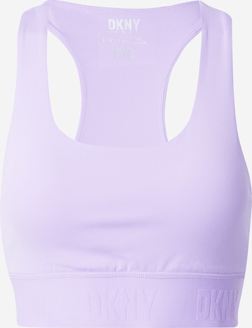 DKNY Performance Bustier Sport bh 'BALANCE' in Lila: voorkant