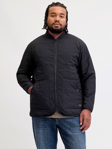Jack & Jones Plus Jacke 'JJAXEL' in Schwarz: Vorderseite