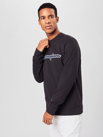 Champion Authentic Athletic Apparel - Sudadera en negro: frente