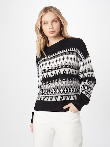 comma casual identity Sweater in Black: front