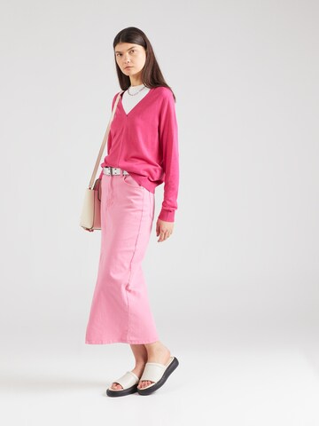 VILA Sweater 'ABELLA' in Pink