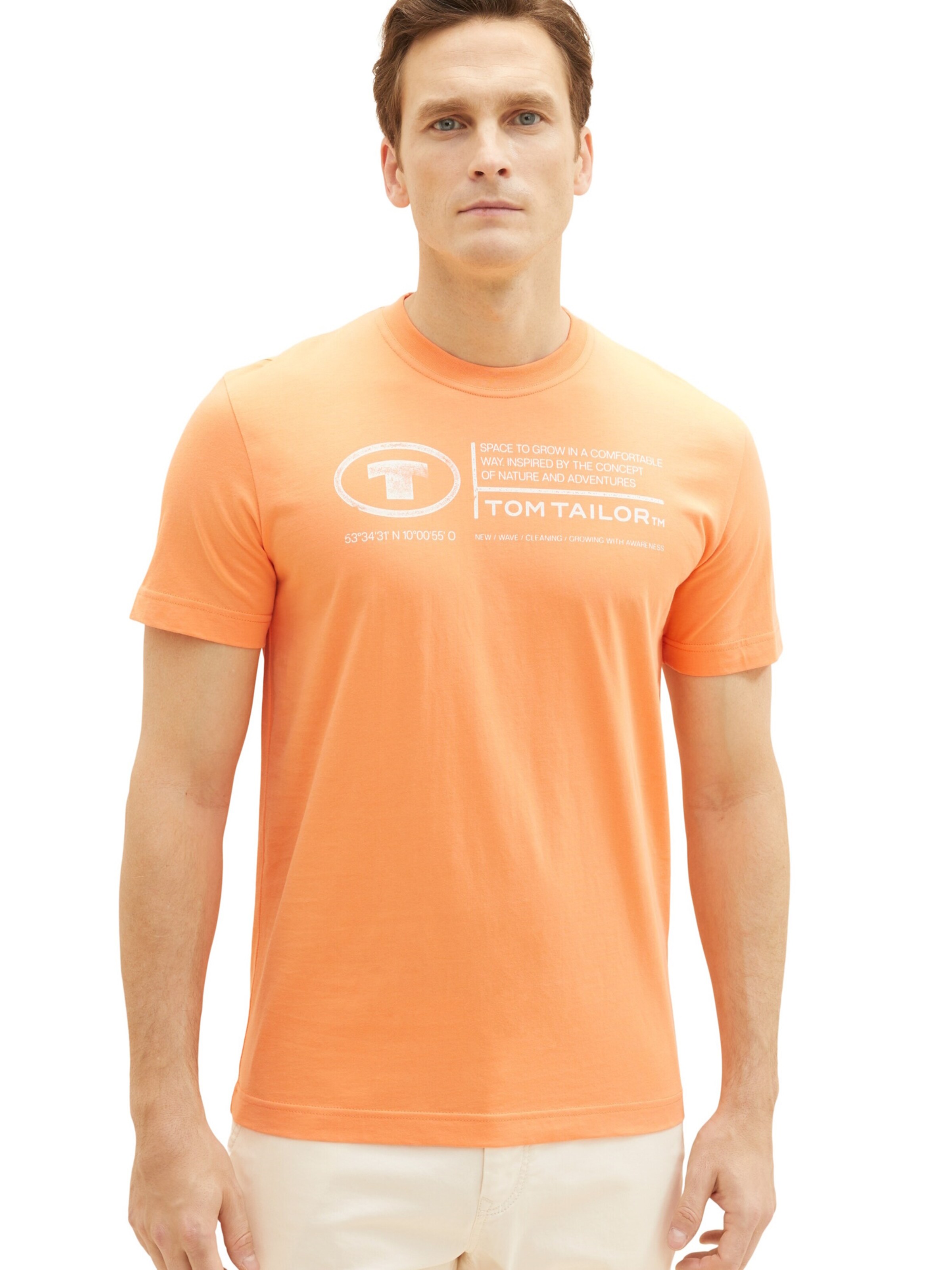 TOM TAILOR Футболка в Оранжевый: спереди