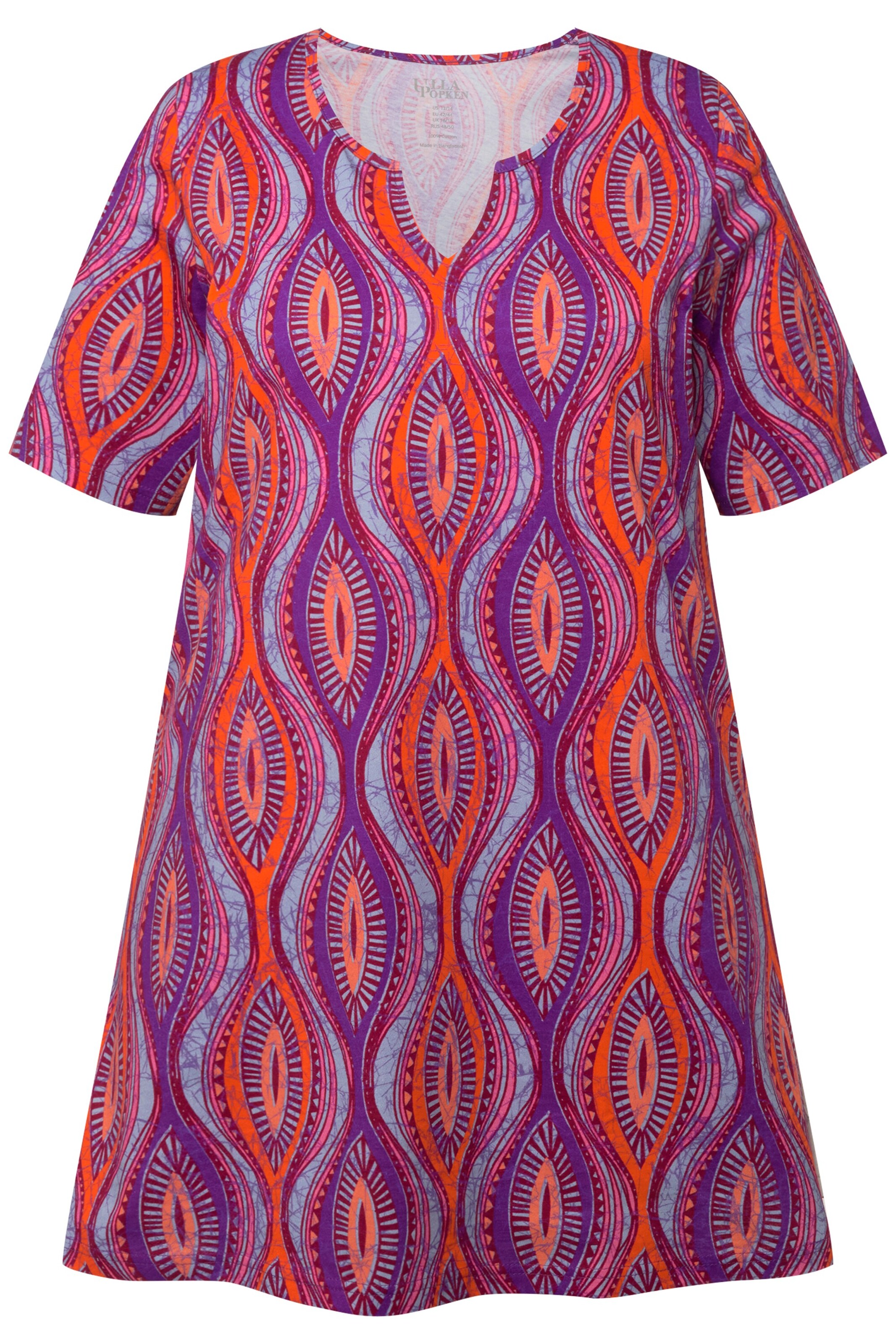 Ulla Popken Tuniek in Gemengde kleuren: voorkant