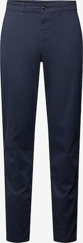 BOSS Regular Chino Pants in Blue: front
