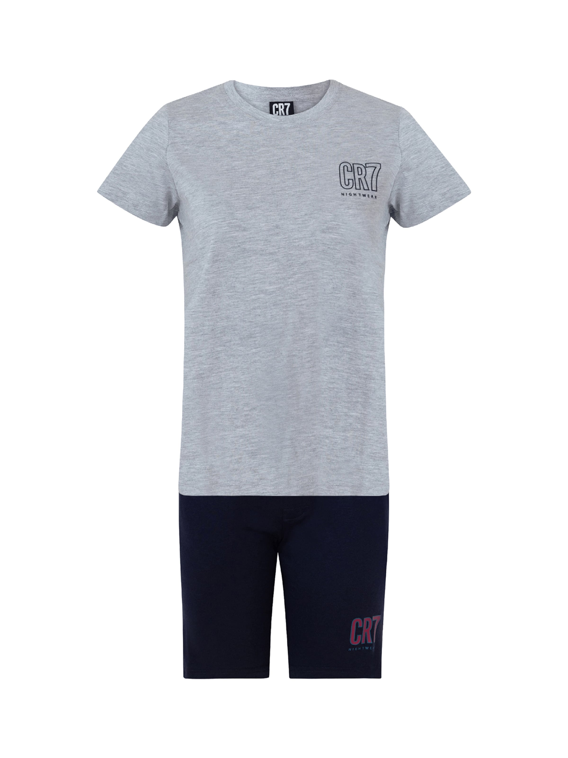 Pyjama ' Boys BASIC Short ' CR7 - Cristiano Ronaldo en gris : devant