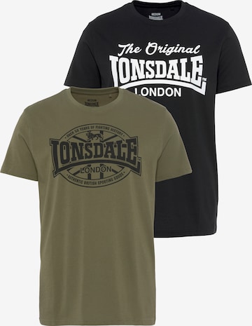 LONSDALE Shirt in Green: front