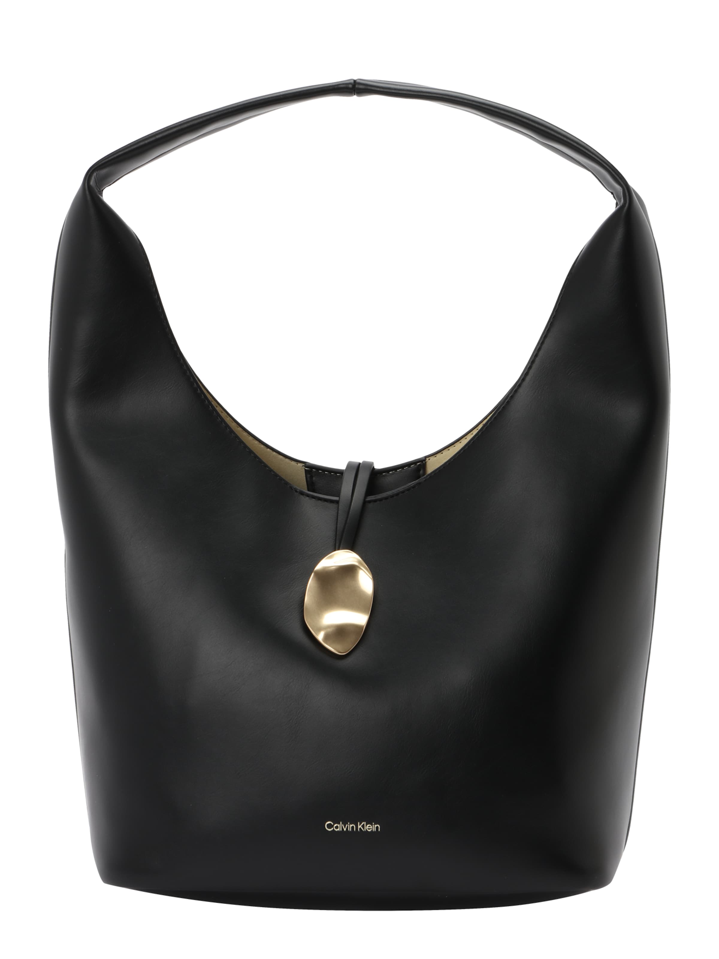 Calvin Klein - Mala de ombro em preto: frente