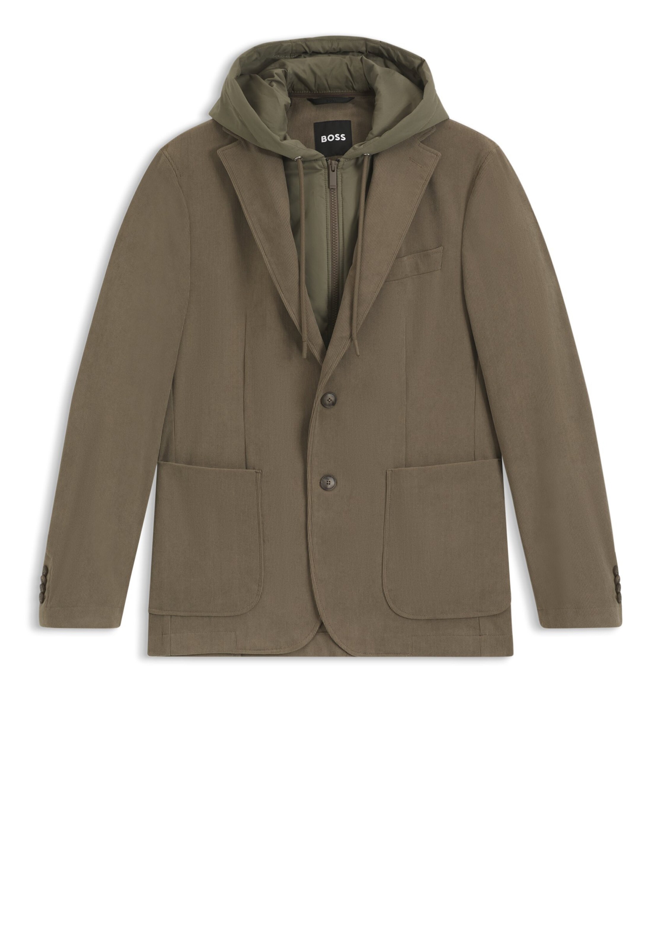 BOSS Regular Fit Sakko in Braun: Vorderseite