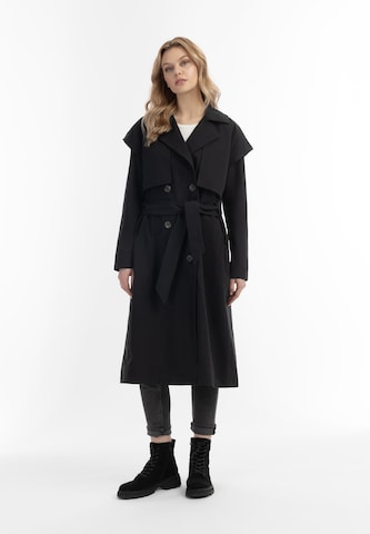 Manteau mi-saison DreiMaster Vintage en noir : devant