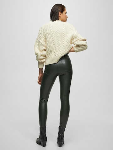 Pull&Bear Skinny Broek in Groen