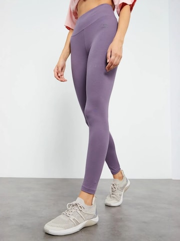 Skinny Leggings 'Gamaschen' Tommy Life en violet
