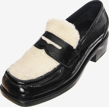 Jeffrey Campbell Mocassins 'Sorbonne-F' in Zwart: voorkant