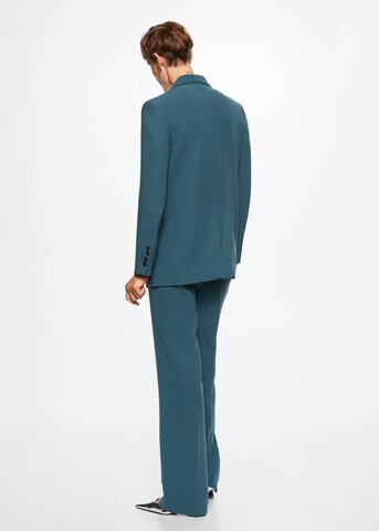 évasé Pantalon à plis 'Estel' MANGO en bleu