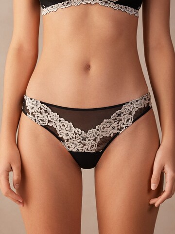 INTIMISSIMI Slip in Schwarz: Vorderseite