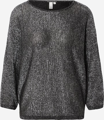 Pullover di QS in nero: frontale