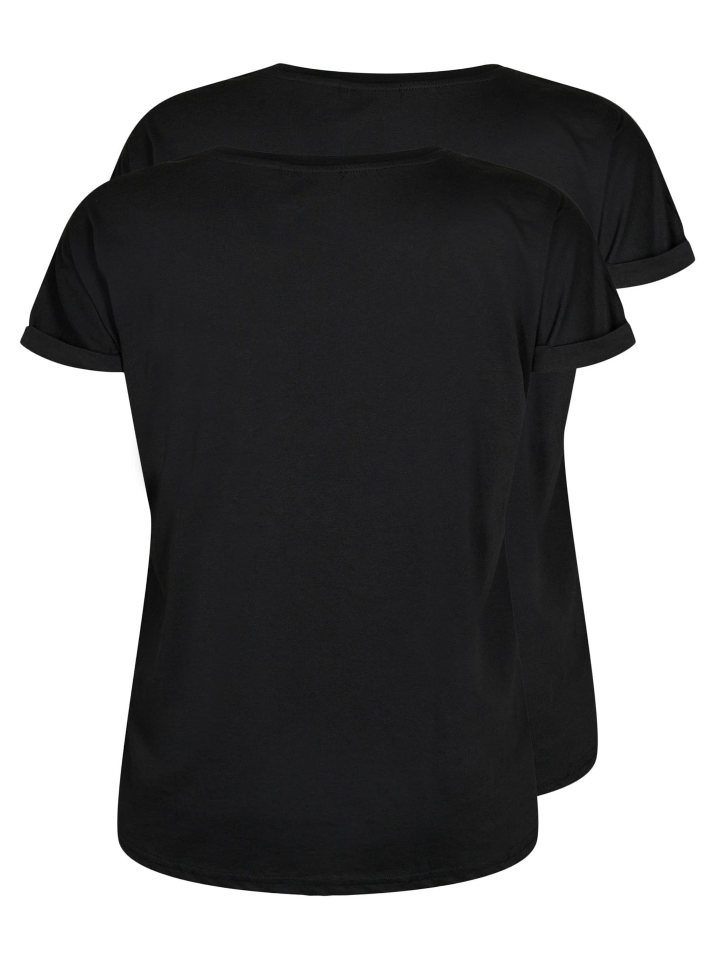 Zizzi Shirts 'KATJA' i sort