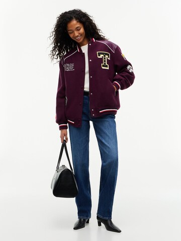 Tommy Jeans Tussenjas in Lila