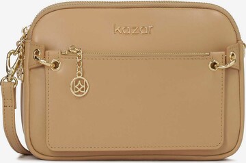 Kazar - Bolso de hombro en beige: frente