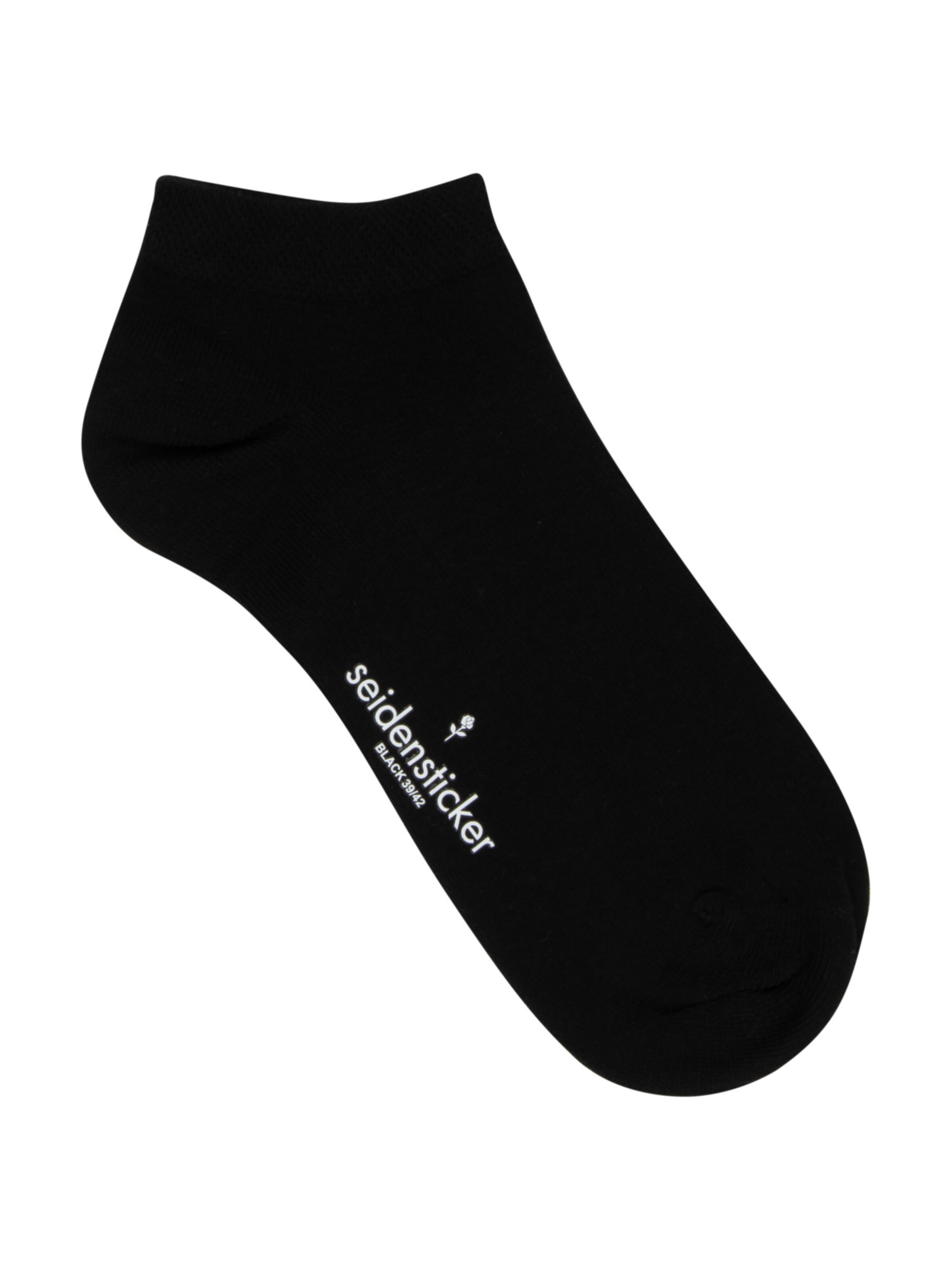 SEIDENSTICKER Socks 'Schwarze Rose' in Black