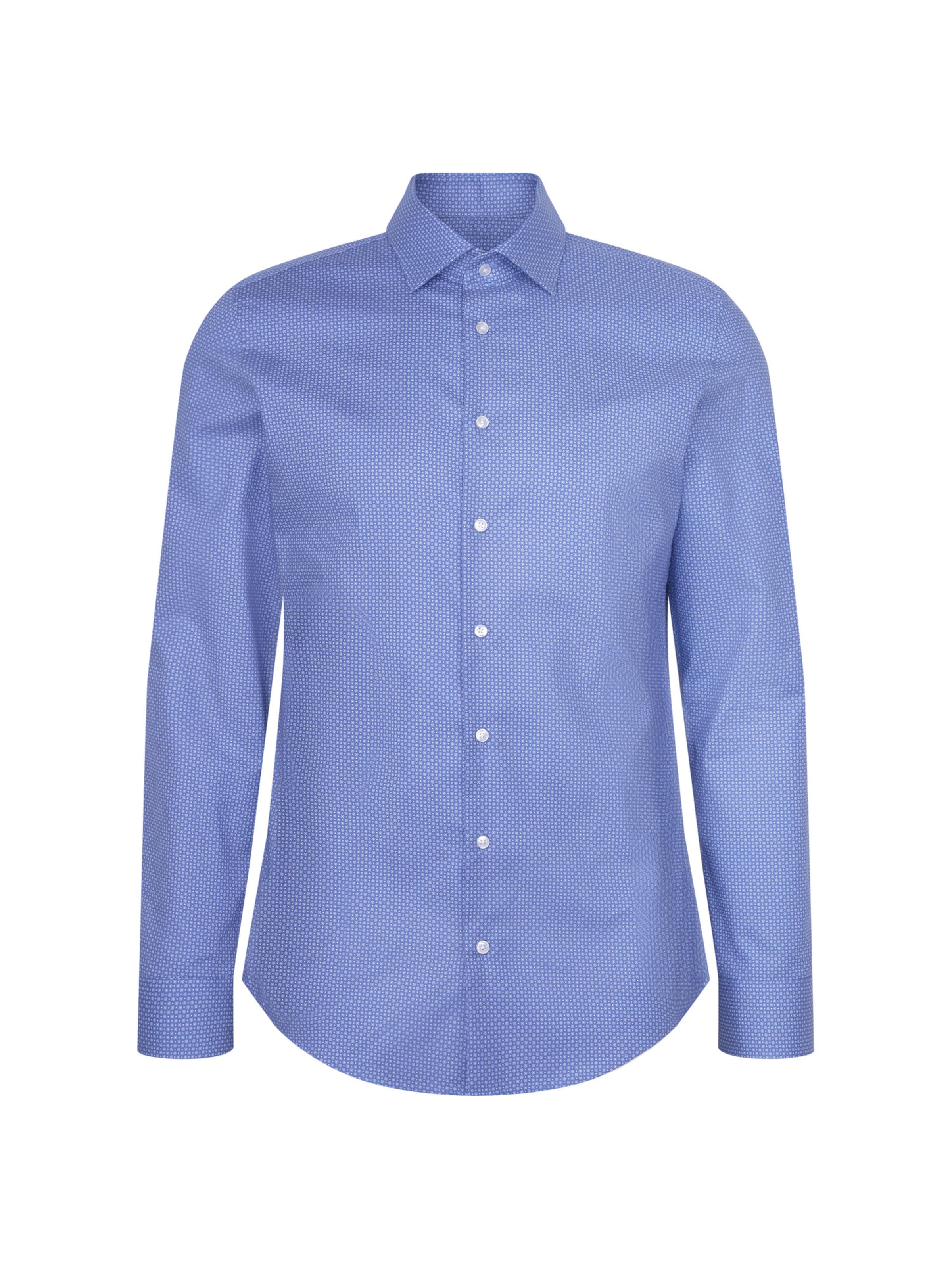 Coupe slim Chemise business 'Schwarze Rose' SEIDENSTICKER en bleu : devant