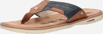 MUSTANG T-Bar Sandals in Blue: front