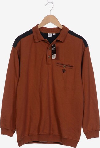 Walbusch Sweatshirt & Zip-Up Hoodie in M-L in Brown: front
