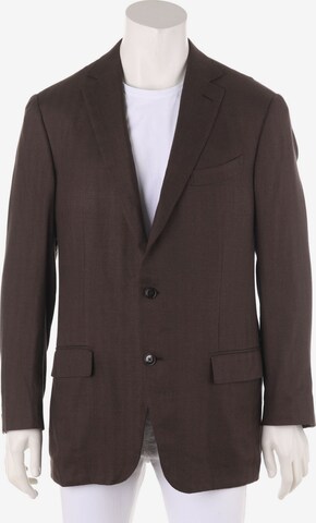 Ermenegildo Zegna Suit Jacket in XL in Brown: front