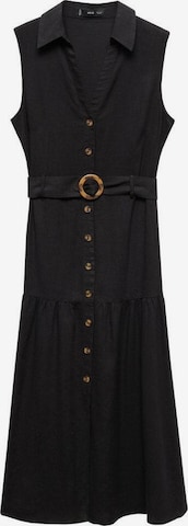 MANGO Shirt Dress 'ZAMORE' in Black: front