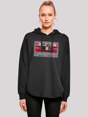 F4NT4STIC Sweatshirt 'Stranger Things Cassette For Will Netflix TV Series' in Schwarz: predná strana