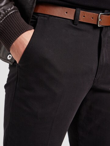 JACK & JONES Slimfit Bukser med fals 'JPSTOLLIE FRANCO' i sort