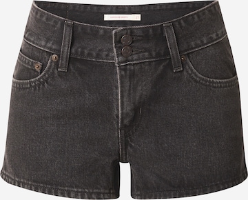 LEVI'S ® Loosefit Jeans 'Superlow Short' i svart: framsida
