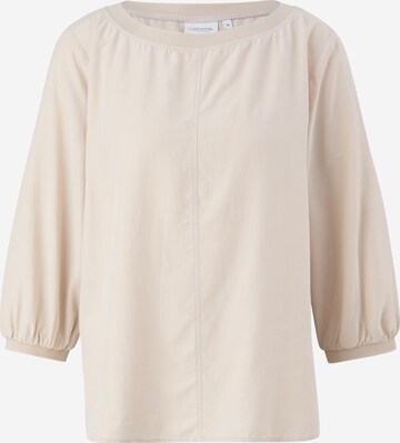 comma casual identity Blouse in Beige: voorkant