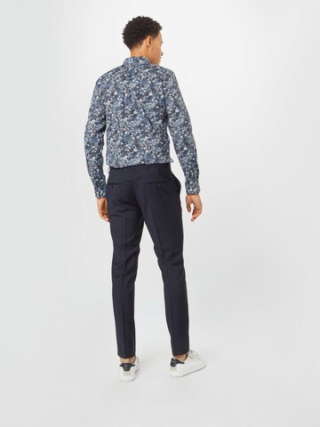 J.Lindeberg Regular Pleat-Front Pants 'Paulie' in Blue