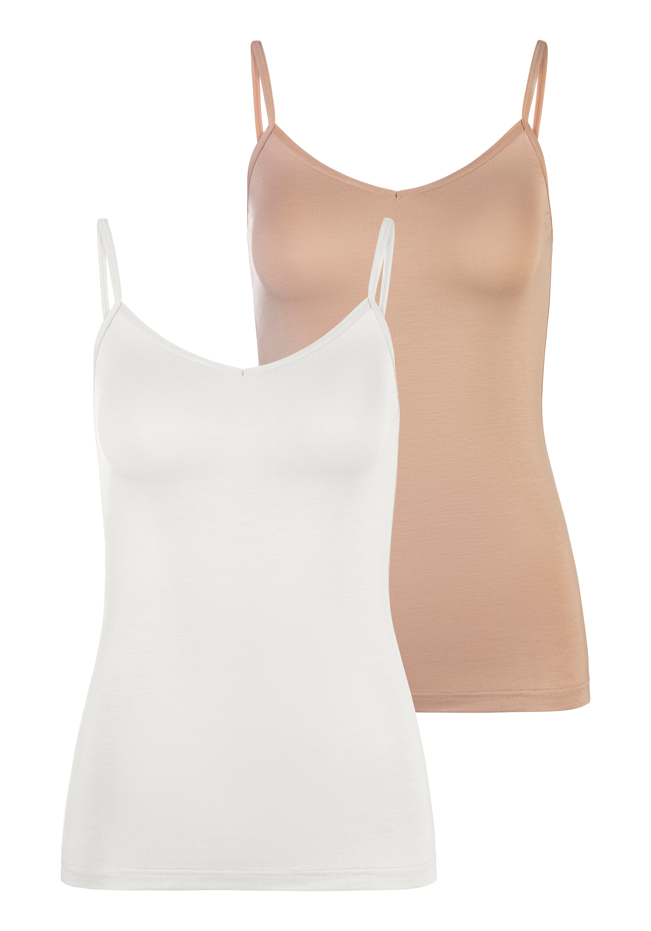 LASCANA Top in Beige: front