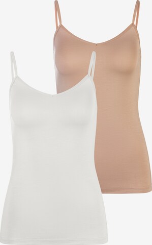 LASCANA Top in Beige: voorkant