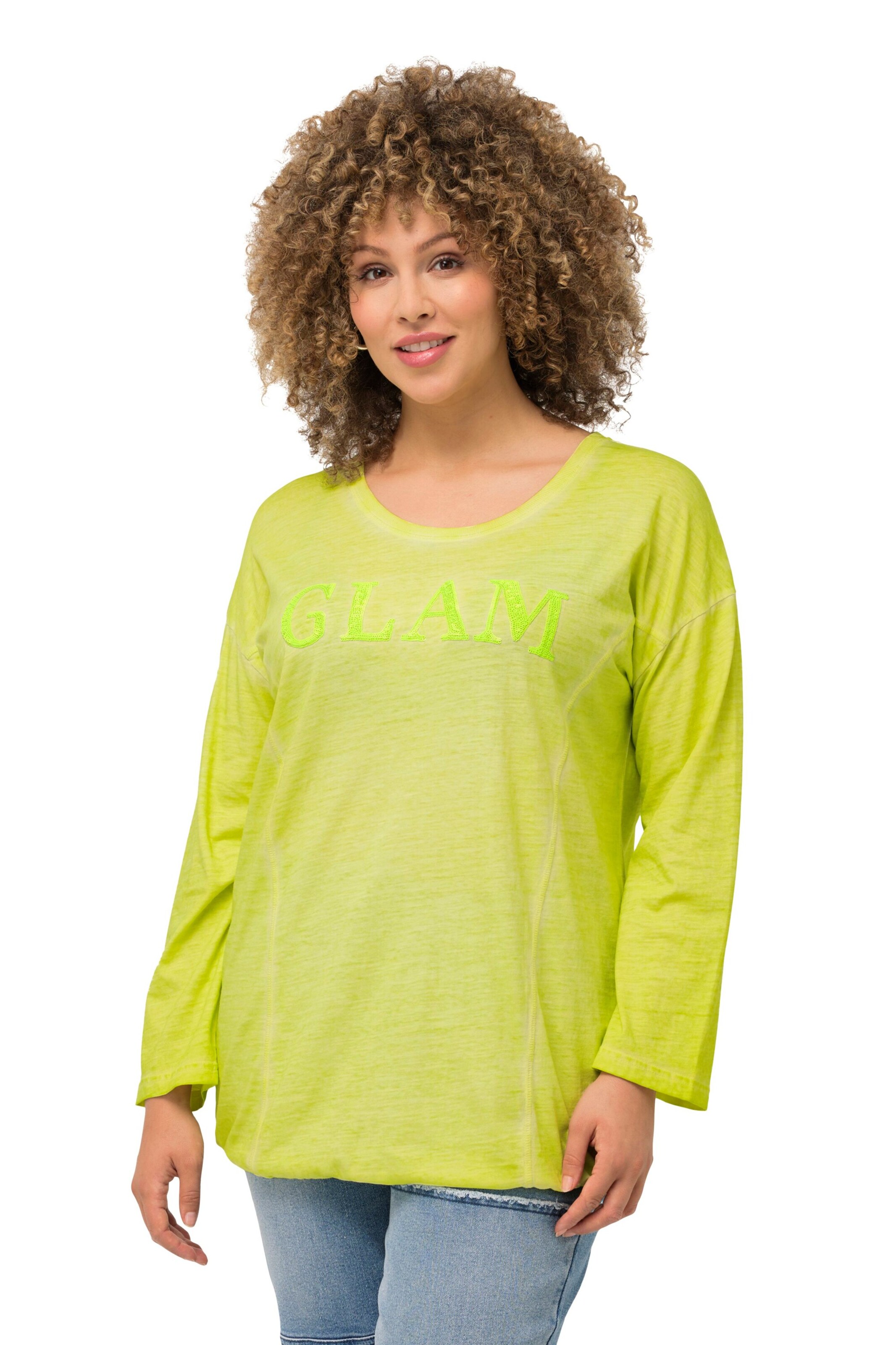 Ulla Popken Shirt in Gelb: Vorderseite