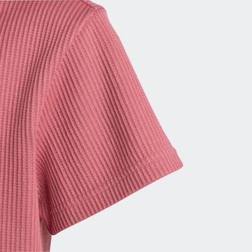 ADIDAS SPORTSWEAR Funkční tričko 'Lounge Waffle Loose' – pink