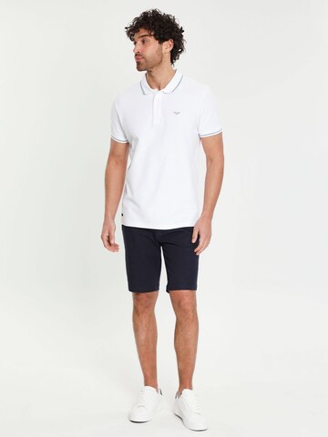 Threadbare Poloshirt kurzarm 'THB Polo' in Weiß