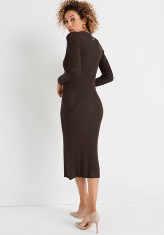 HECHTER PARIS Knitted dress in Brown