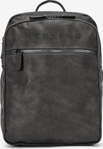 Herling Rucksack 'Cavendish' in Grau: Vorderseite