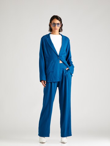 Givn Berlin Wide leg Pleat-front trousers 'Ola' in Blue