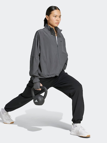 pelēks ADIDAS PERFORMANCE Sporta jaka 'Hyperglam'