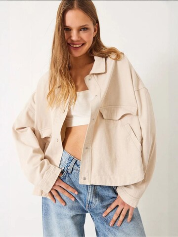 Bianco Lucci Tussenjas in Beige