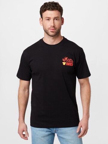 MARKET T-shirt 'HARD TIMES PHYSICAL THERAPY' i svart: framsida