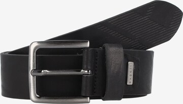 Ceinture bugatti en noir : devant