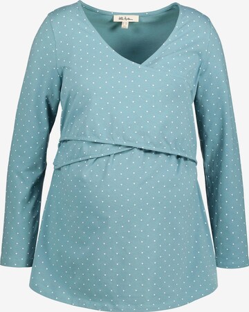 Ulla Popken Shirt (GOTS) in Blau: predná strana