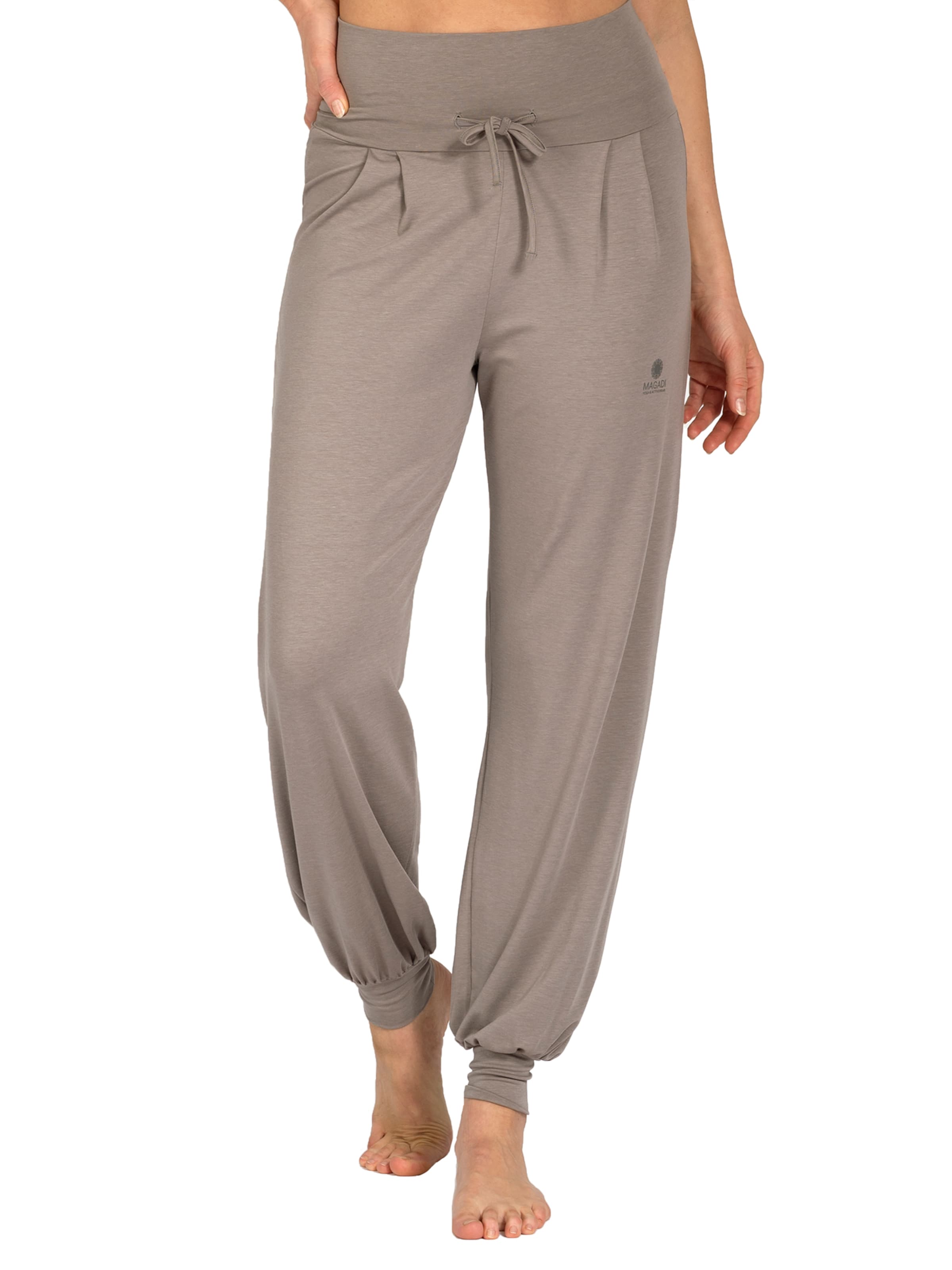 Magadi Loosefit Sporthose 'Florence' in Beige: Vorderseite